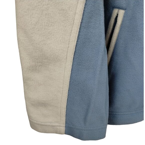 North End Ladies Medium Blue and White Secure Pockets Full Zip Fleece Jacket - Picture 7 of 8